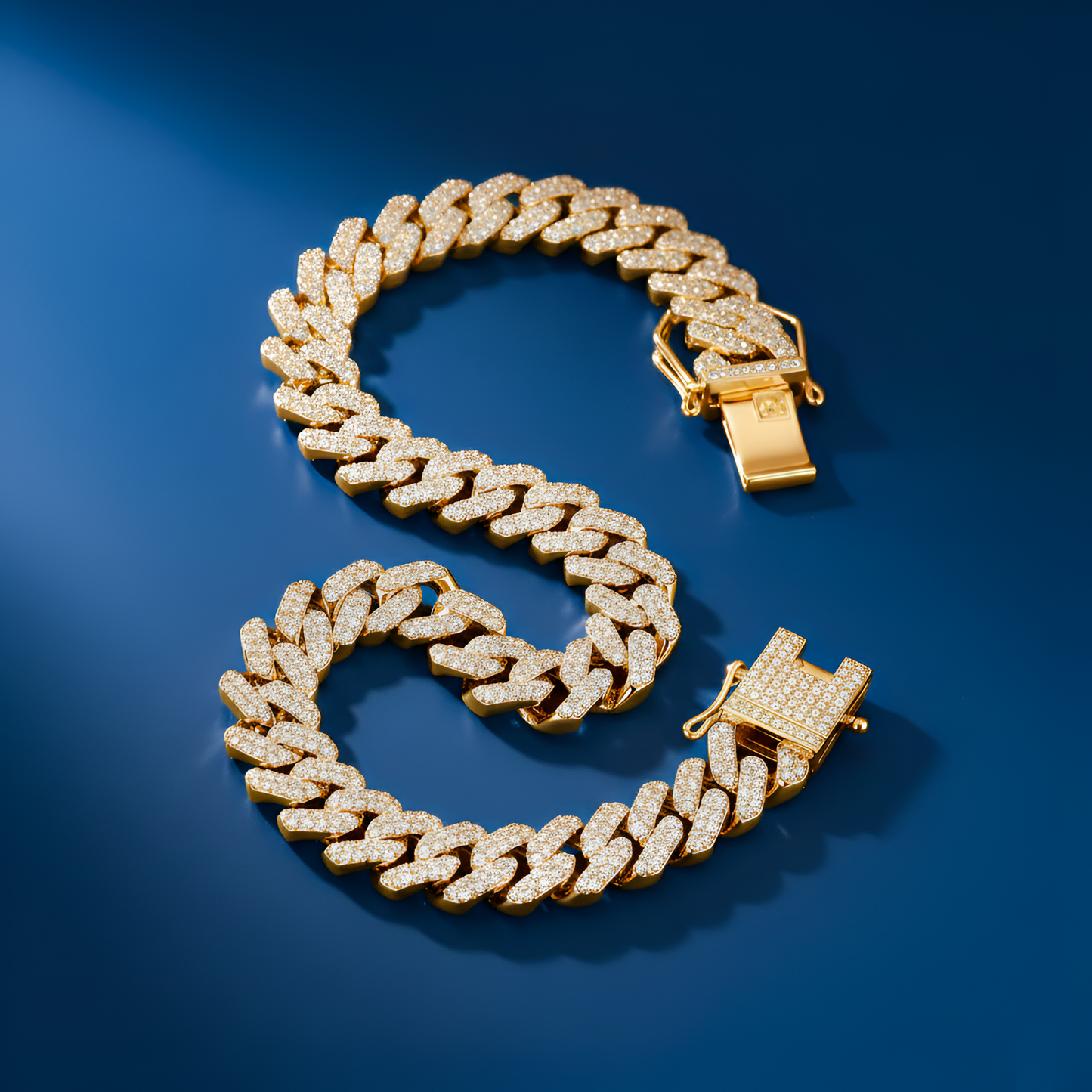 ICED CUBAN BRACELET - GOLD