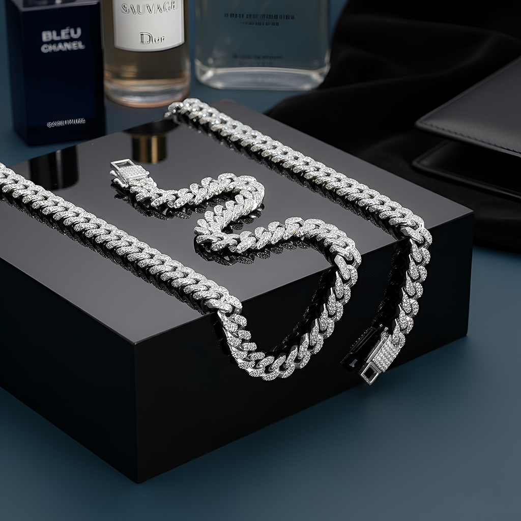 ICED CUBAN CHAIN - SILVER