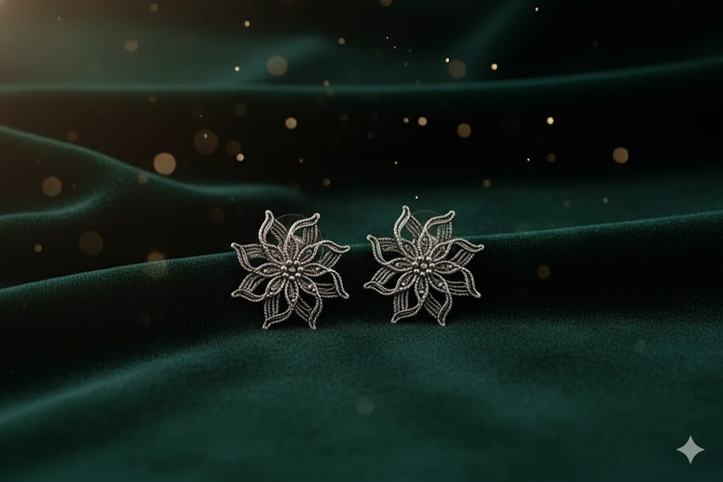 FILIGREE FLORA STUDS