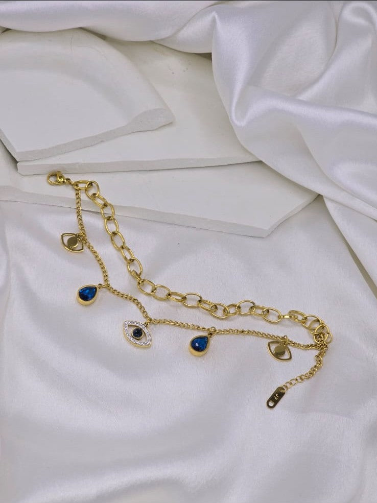 EVIL CHARMS CHAIN BRACELET