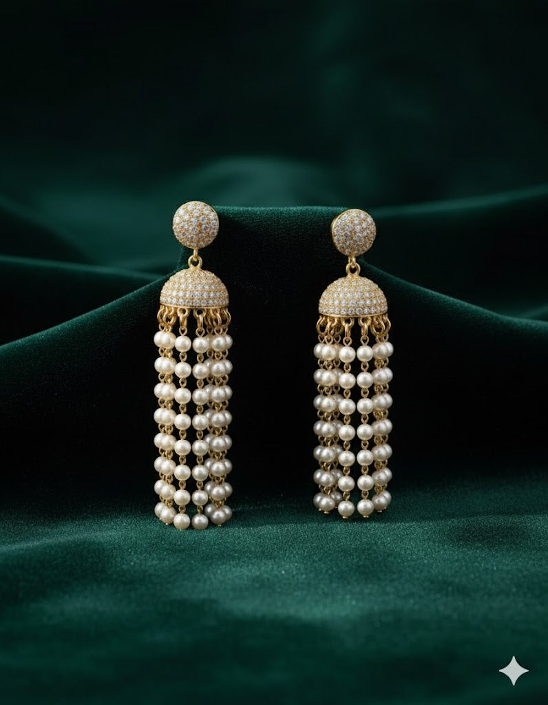 OPULENT PEARL JHUMKA