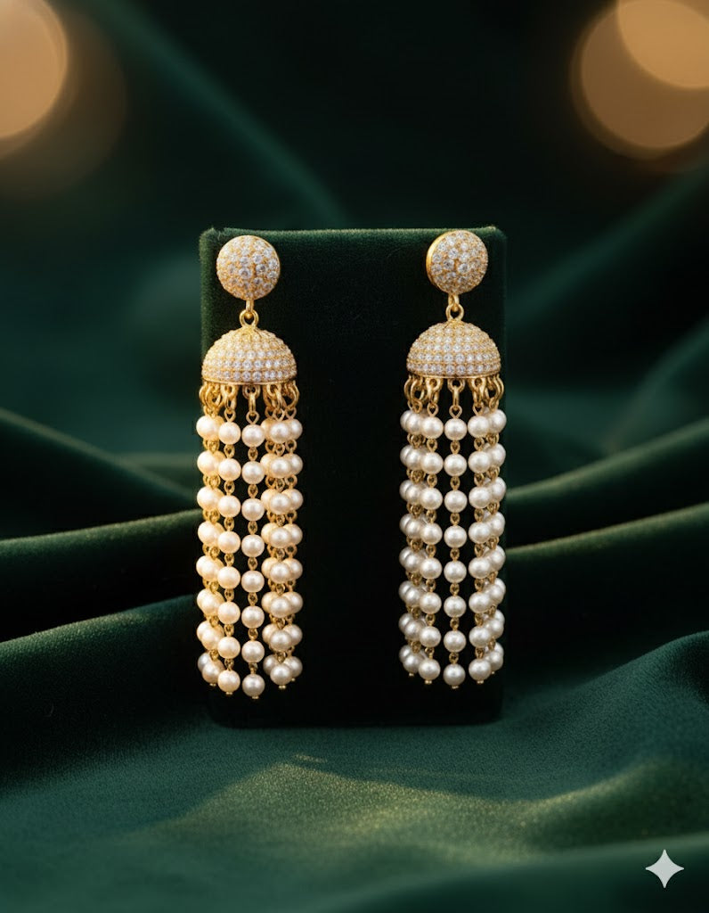 OPULENT PEARL JHUMKA