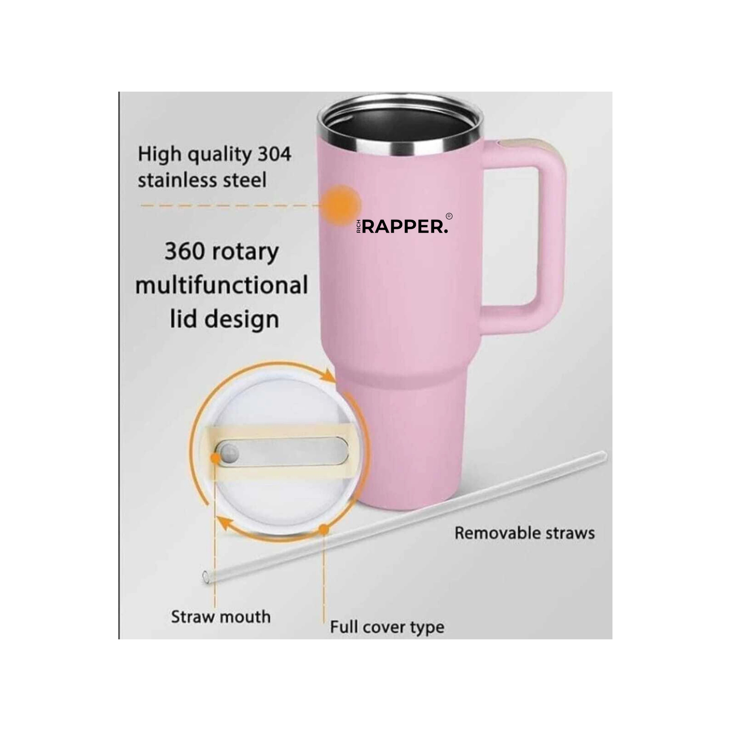 RICH RAPPER TUMBLER - PINK