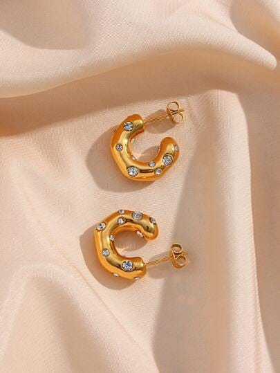 GOLDEN CUFFS HOOP EARRINGS