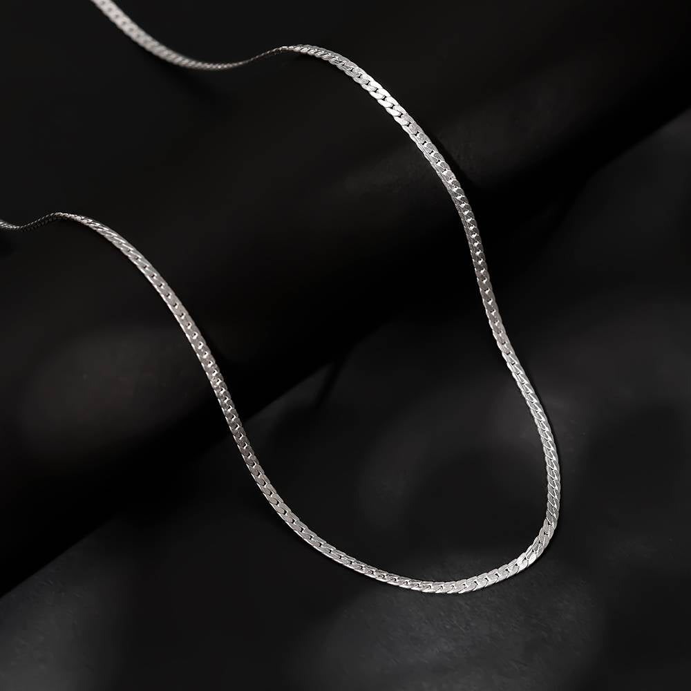 SILVER SLEEK CHAIN FOR MEN