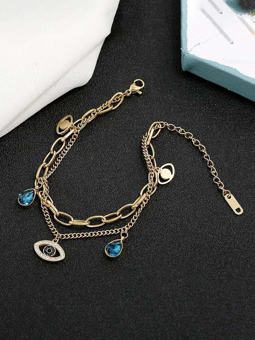 EVIL CHARMS CHAIN BRACELET