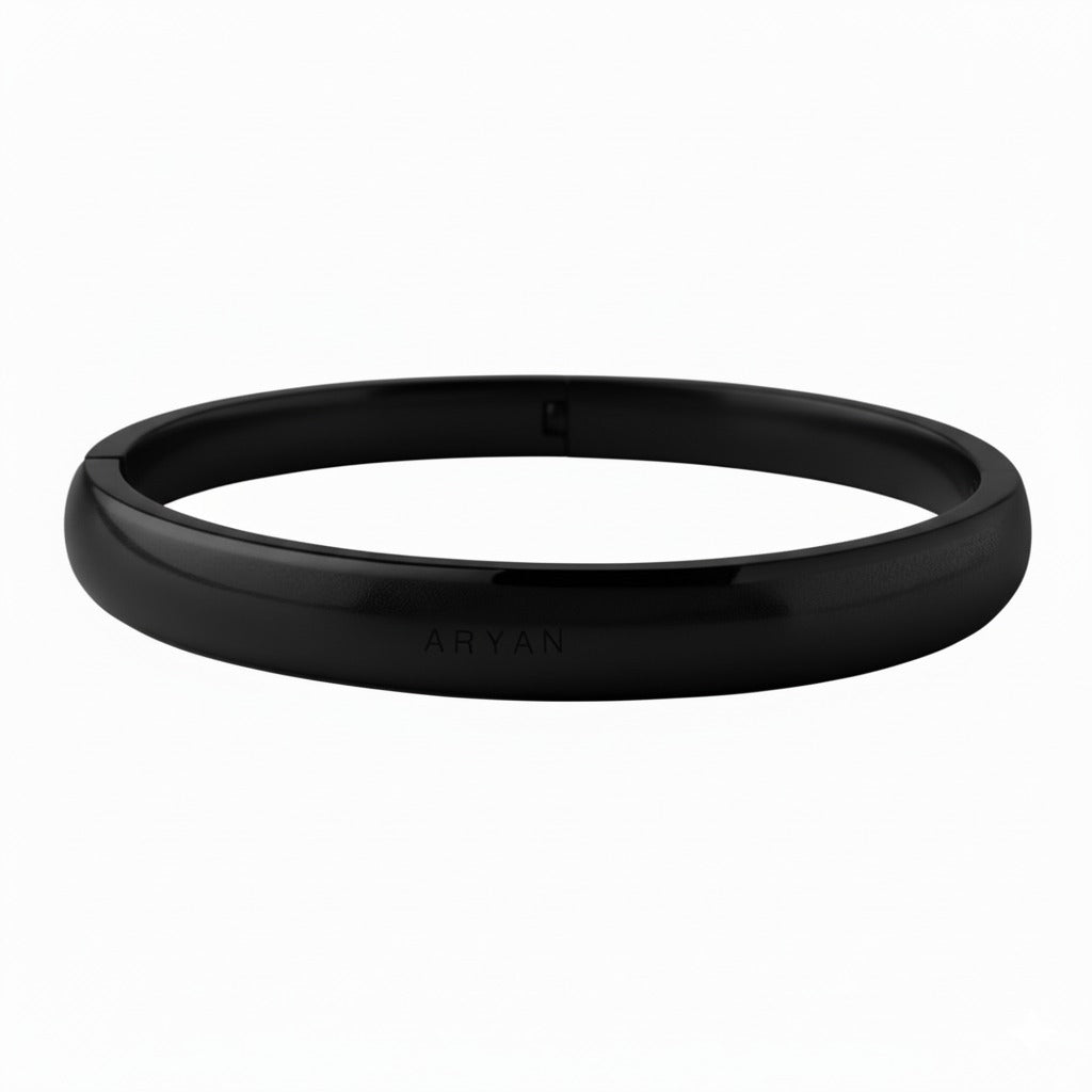 CUSTOMISED CLASSIC SNAP BRACELET - BLACK