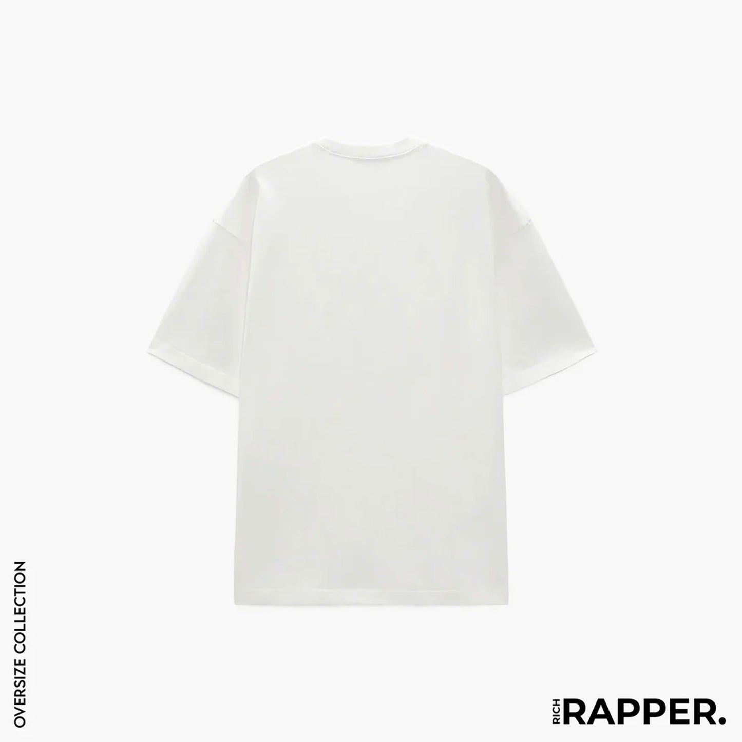 CUSTOM OVERSIZE DROP SHOULDER T-SHIRT - WHITE