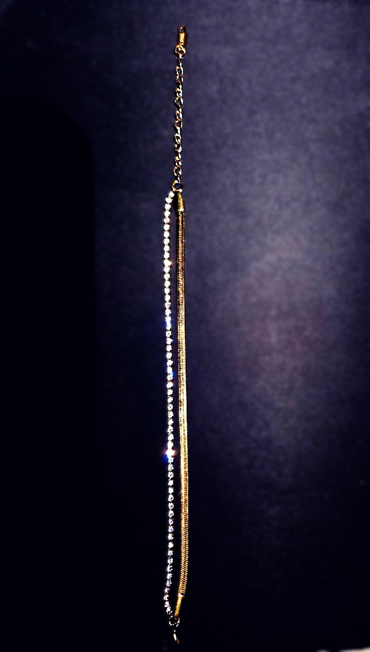 CHAIN BRACELET DOUBLE LAYER (ANTI TARNISH )