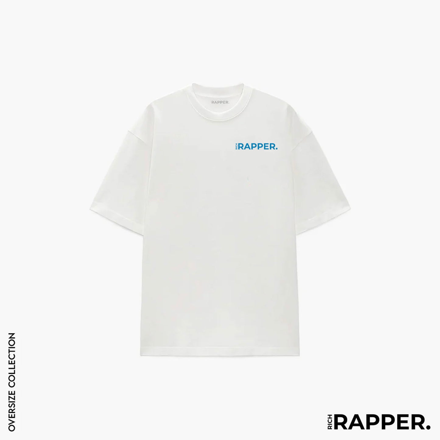 CUSTOM OVERSIZE DROP SHOULDER T-SHIRT - WHITE