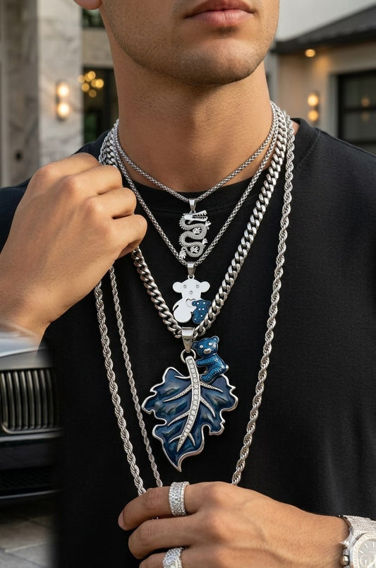 Triple Street Pendant Chain Set (Set of 3)