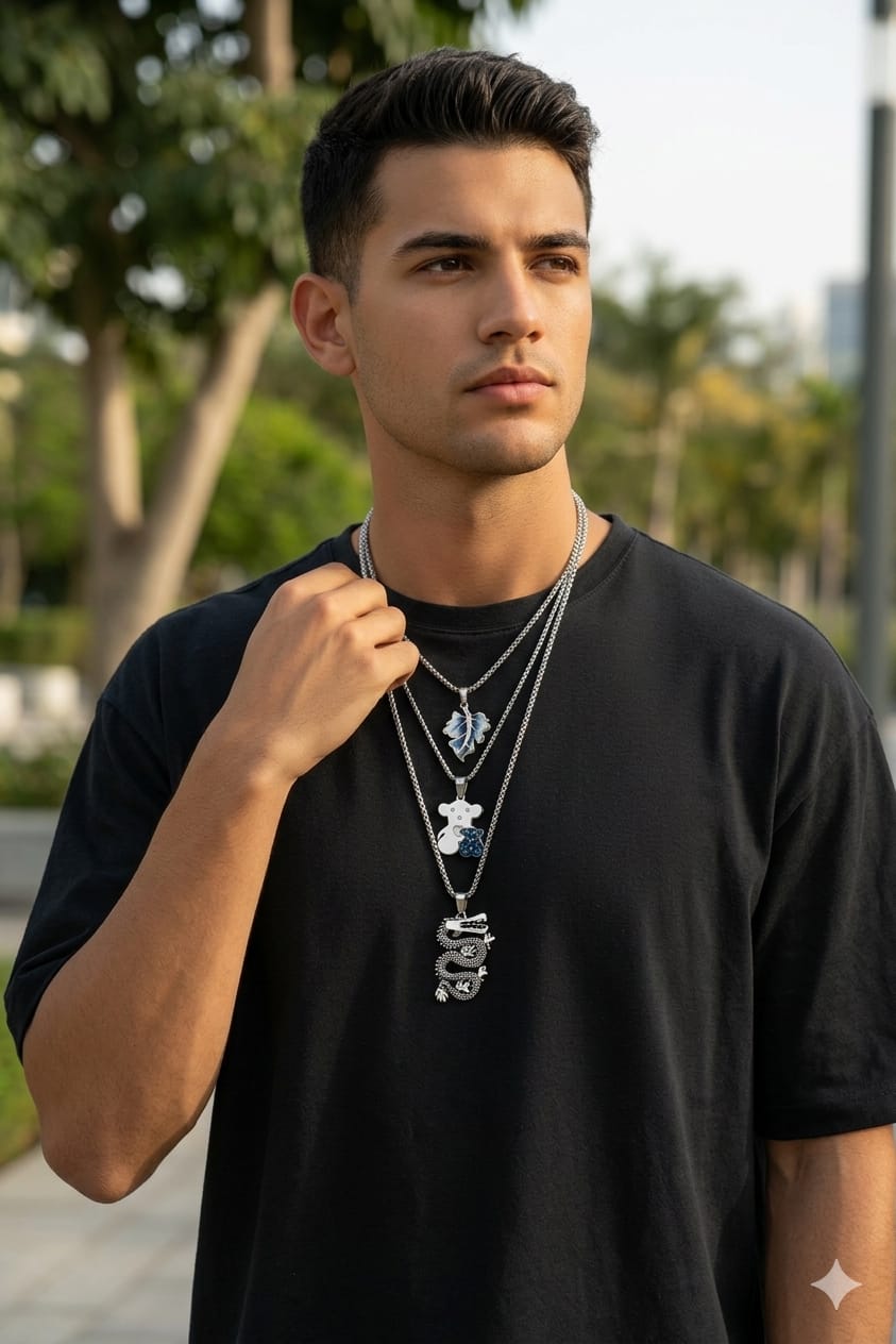Triple Street Pendant Chain Set (Set of 3)