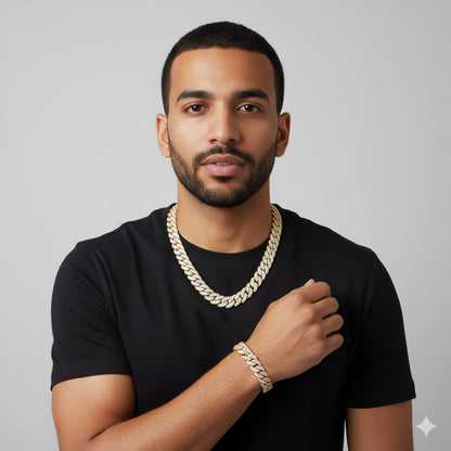 ICED OUT CUBAN SET - GOLD