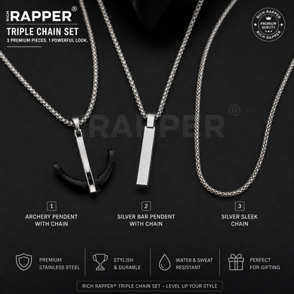 R Rapper Triple CHAIN SET (Set of 3)