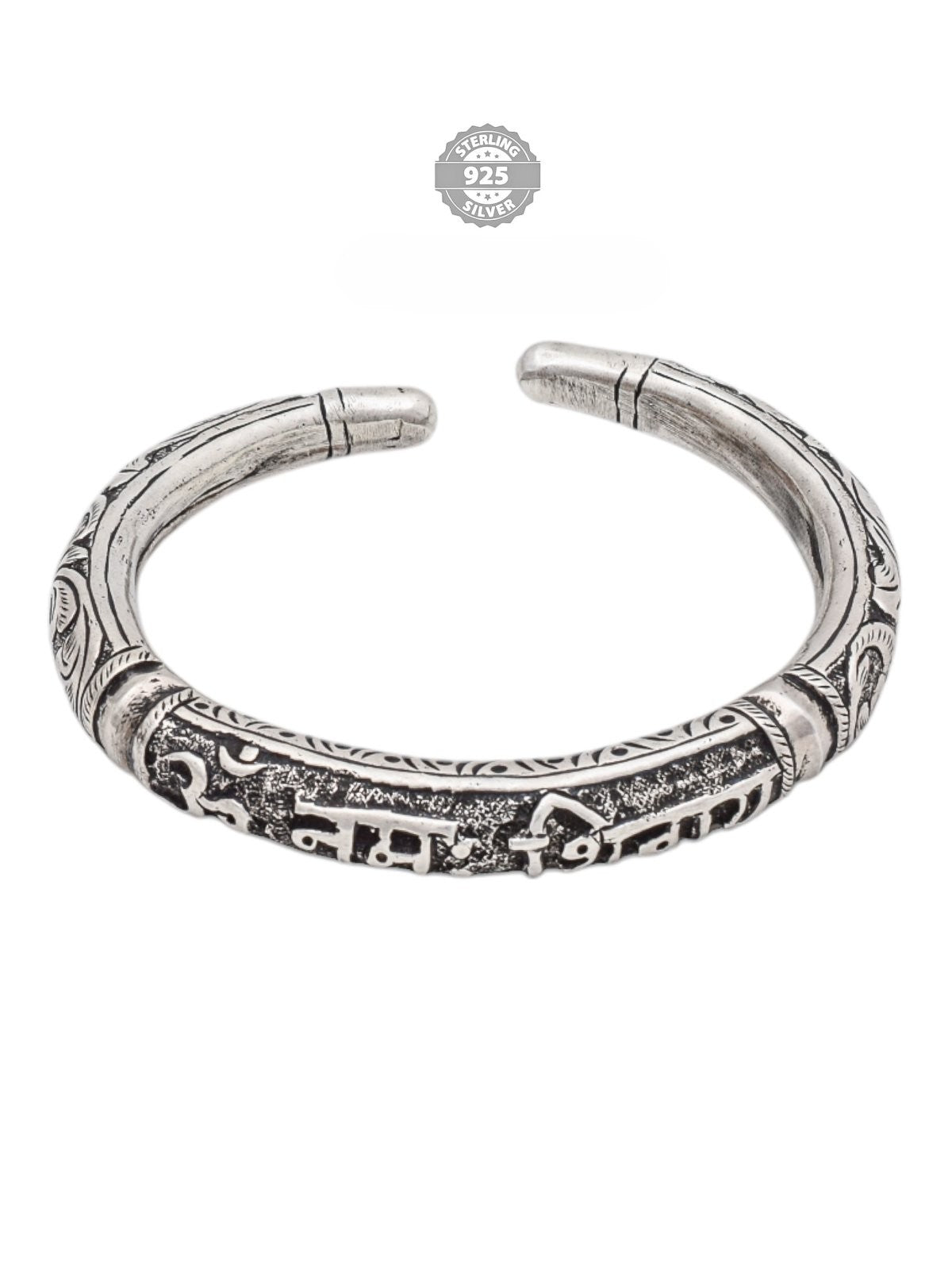 925 Sterling Silver Om Namah Shivaya Kada Divine Collection