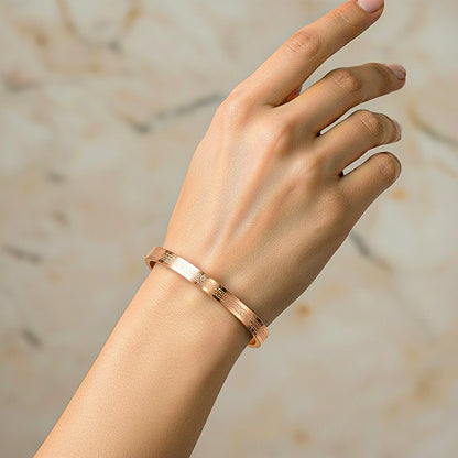 CUBIC ZIRCONIA BRACELET - ROSE GOLD