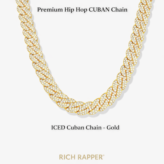 ICED CUBAN CHAIN - GOLD