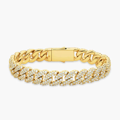 ICED CUBAN BRACELET – GOLD & SILVER (SET 0f 2)