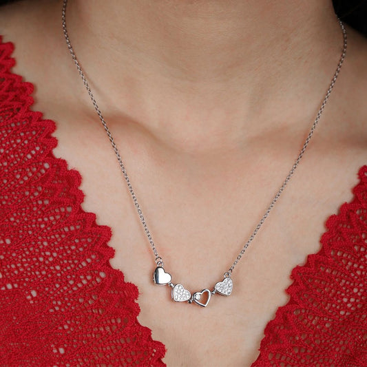 Magnetic Heart Flipper Necklace