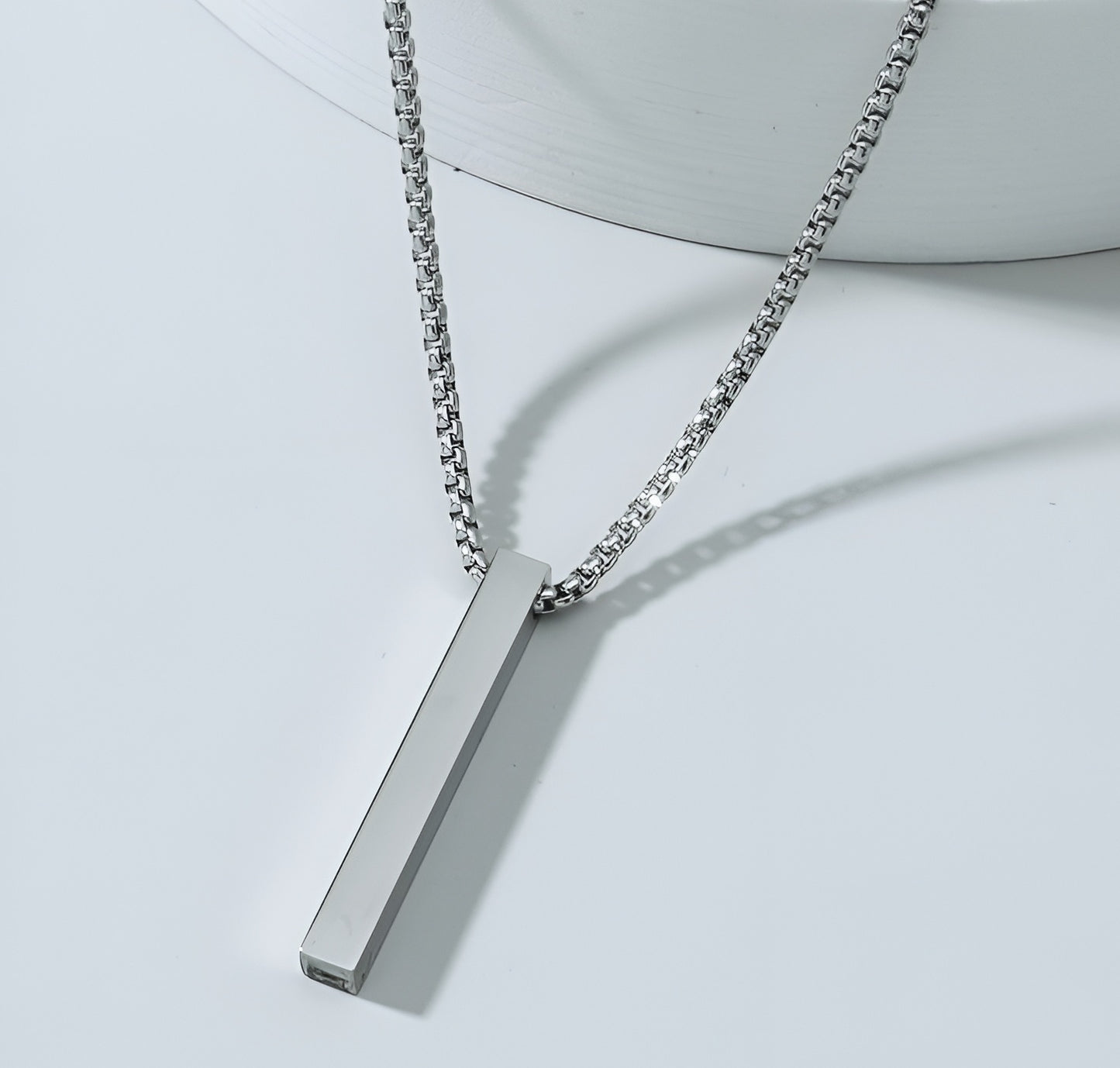 SILVER BAR CHAIN PENDANTS FOR MEN