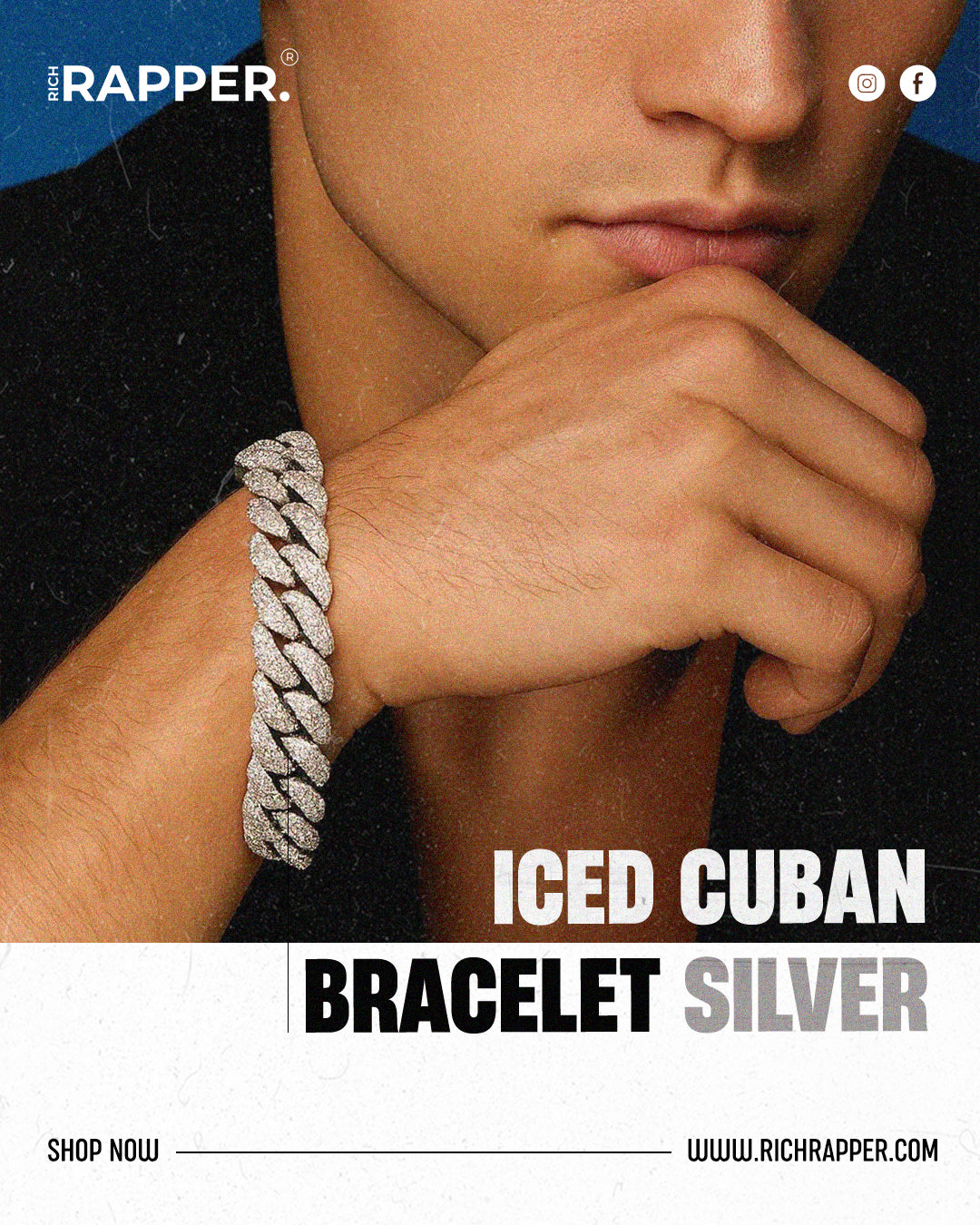 ICED ELITE CUBAN BRACELET (Moissanite/Cubic Zirconia )