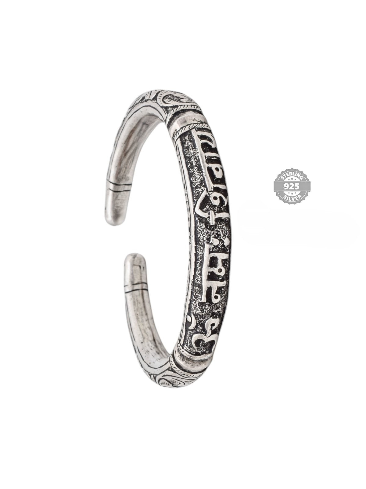 925 Sterling Silver Om Namah Shivaya Kada Divine Collection
