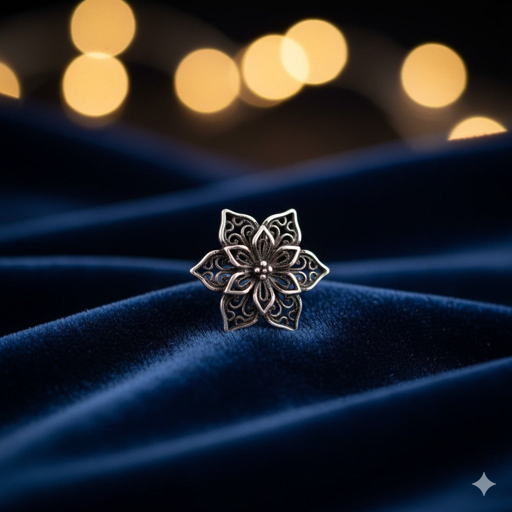 FILIGREE FLORA STUDS
