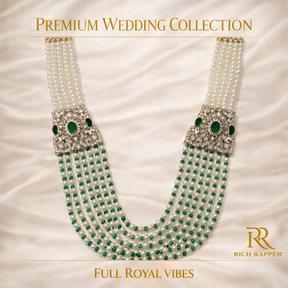 GROOM WEDDING MALA (PREMIUM PEARL COLLECTION)