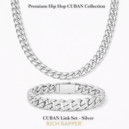 CUBAN LINK SET (SS) - DAILY WEAR