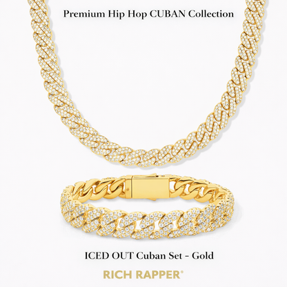 ICED OUT CUBAN SET - GOLD