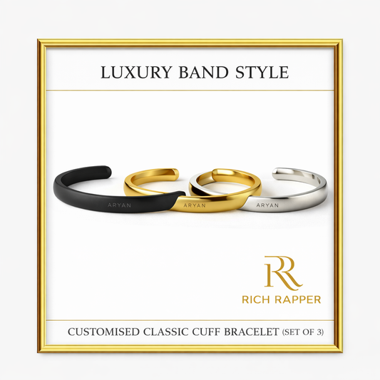 CUSTOMISED CLASSIC CUFF BRACELET (SET OF 3)