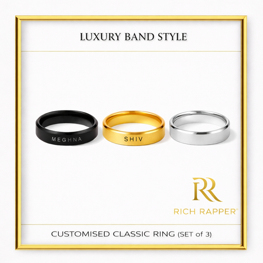 CUSTOMISED CLASSIC RING (SET OF 3)