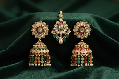 KUNDAN KALEIDOSCOPE R.AD SET
