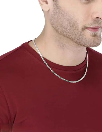 SILVER SLEEK CHAIN FOR MEN