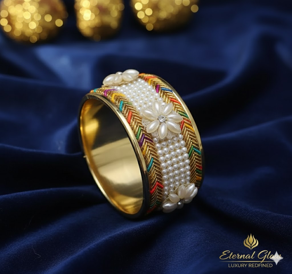 RAINBOW THREADED PEARL BRACELET