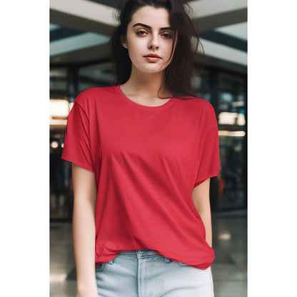 RED REGULAR FIT T-SHIRT