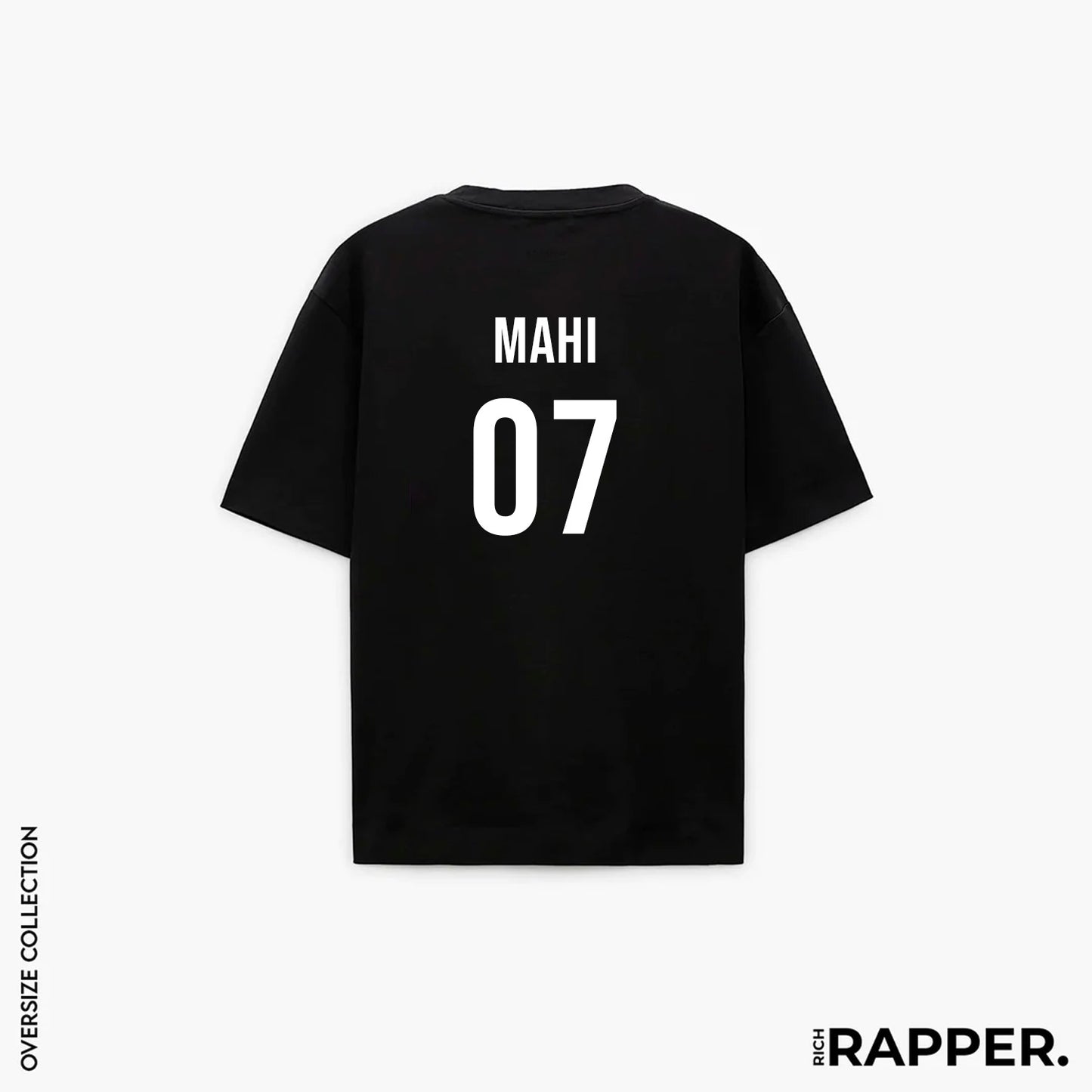 CUSTOM OVERSIZE DROP SHOULDER T-SHIRT - BLACK