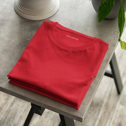 RED REGULAR FIT T-SHIRT