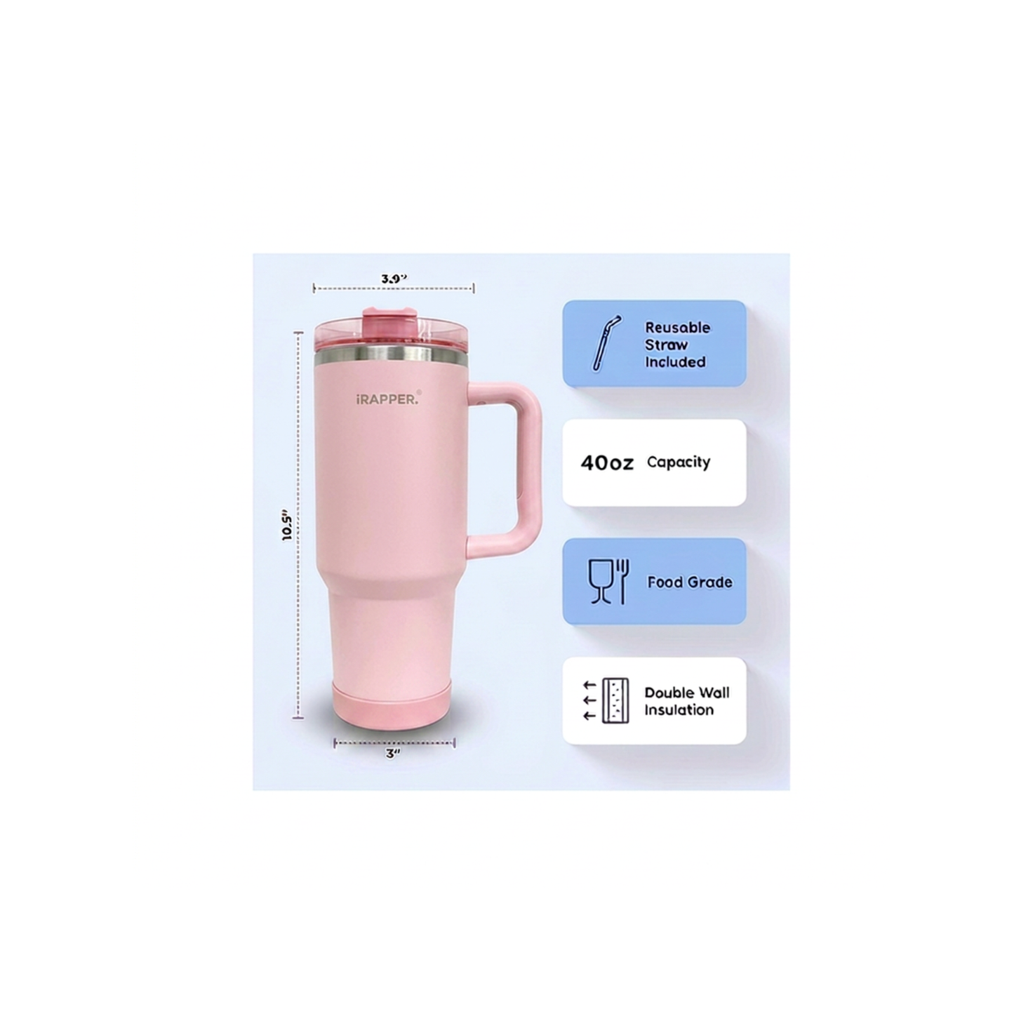 RICH RAPPER TUMBLER - PINK