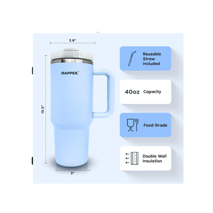 RICH RAPPER TUMBLER- SKY BLUE