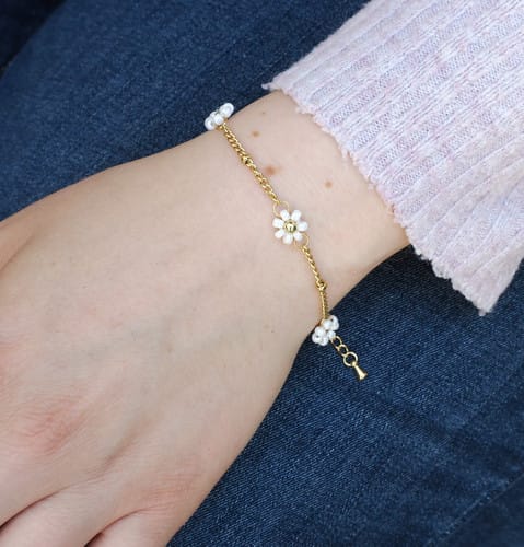 FLORAL CHAIN BRACELET