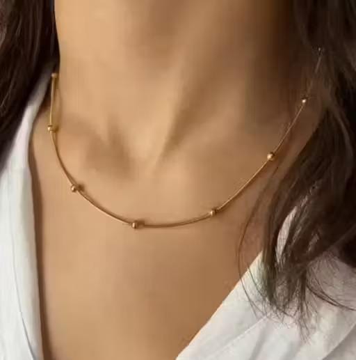 SIMPLE LUXE BEAD NECKLACE