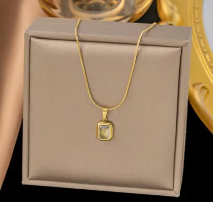 CELESTIAL WHITE GEM PENDENT