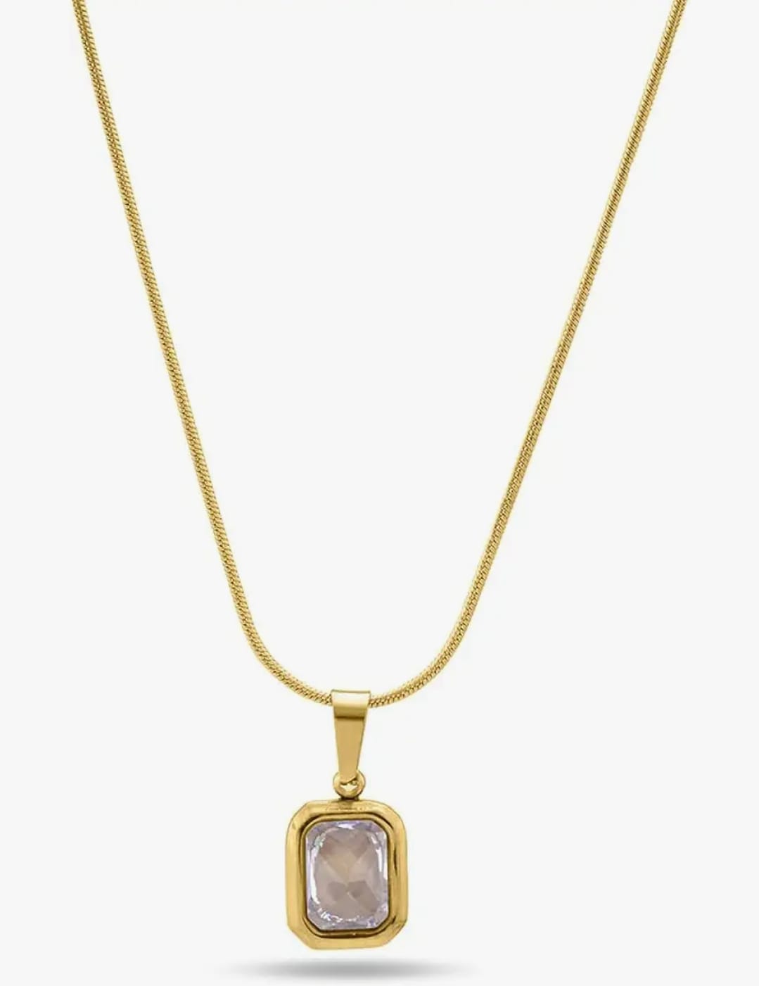CELESTIAL WHITE GEM PENDENT