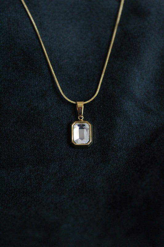 CELESTIAL WHITE GEM PENDENT