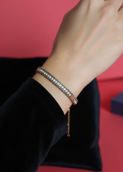TRIPLE CHARM CRYSTAL BRACELET