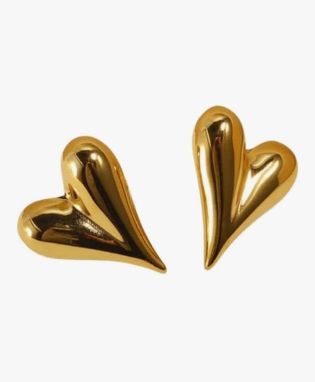 PUFFY HEART STUDS