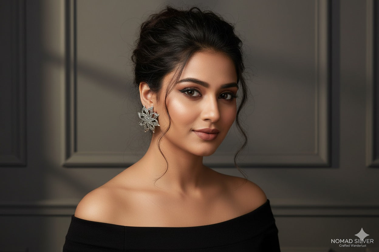 FILIGREE FLORA STUDS