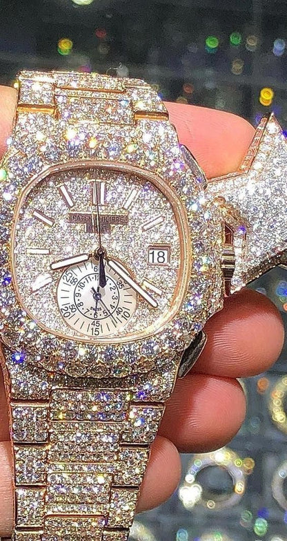 Iced  Gold Automatic Luxury Watch