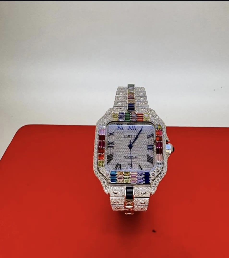 Rainbow Iced Automatic Luxury Watch